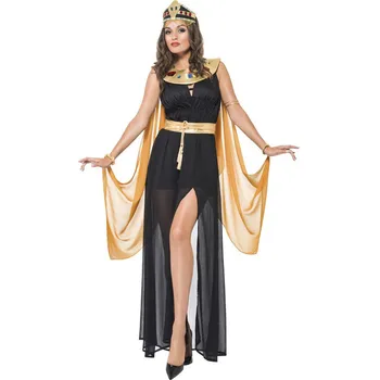 Sexy Faraon Egiptean Regina Costum Cleopatra Adult Medieval Fantezie Doamnelor Rochie De Petrecere De Halloween Cosplay, Costume Pentru Femei