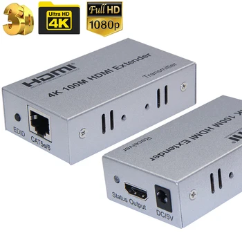 4K HDMI extender HDMI peste cat5e/6 cablu HDMI 1080P la R45 ethernet converter extender pentru PS4 apple TV, PC HDTV 