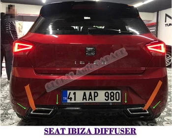 Pentru Seat Ibiza Mk5 2018 2019 2020 2021 Difuzor Bara Spate Prelungire Atașament Car Styling Auto Universal Pervazul Spilitter 