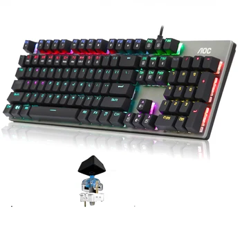 104 Taste Universale Tastatura cu Fir Anti Ghosting RGB lumina de Fundal Acasă Calculator de Birou Accesorii de Jocuri Mecanice Ergonomic USB