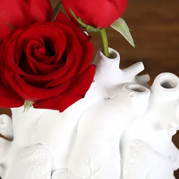 Forma De Inima Flori Vaza De Flori Uscate Containrs Ghiveci De Artă Vaze Rășină Corpul Anatomice Desktop Ghiveci Decor Acasă Ornament 