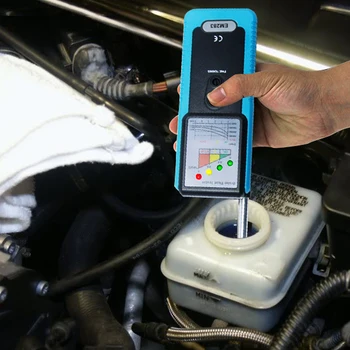 Auto Lichid de Frână Tester Digital Mașină de Frână Ulei Instrument de Diagnosticare Analizor w/ 180deg Pliabil Testarea Tija Led Indicator Sonerie de Alarmă 