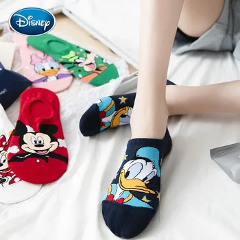 Disney Fată Șosete Mickey Mouse, Donald Duck Casual Drăguț Scoks Desene animate animal invizibil glezna Șosete de Bumbac fericit Amuzant ciorap 