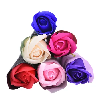 5pcs/lot Alb Rosu Sapun Trandafir Iubita de Ziua Îndrăgostiților Cadou de Aniversare de Nunta Logodna Decor Buchet de Flori Artificiale 