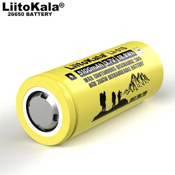 2021 noi 1-10BUC Liitokala LII-51S 26650 20A Putere Baterie Reîncărcabilă Litiu 26650A , 3.7 V 5100mA Potrivit pentru Lanterna 