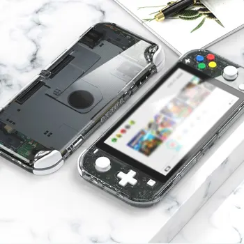 Pentru Nintendo Comutator Lite Joc Consola DIY de Protecție Transparent Gazdă Shell Caz Caz Acoperire Cu Temperat Pahar Ecran Protector 