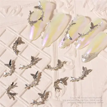 3D Nail Art Craft Aliaj Zână Fluture Decoratiuni de Arta Unghiilor Nail Art Strasuri Unghii Ornamente 