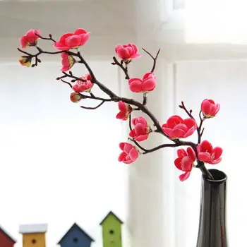 1 BUC Mătase Prune Cires flori Artificiale Vaze de Flori de Nunta DIY de Flori False Bonsai Decor Acasă de Crăciun, de Anul Nou 2022 Decor 