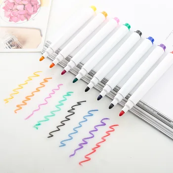 8pcs/Lot Colorate Tablă Pen Clasă Școală Magnetice Albe Bord Markere Uscate Pixuri Construit În Eraser