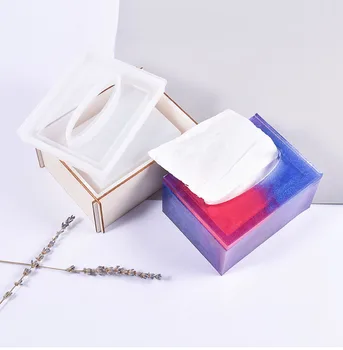 NOI Creative DIY Țesutului Caseta de bijuterii cutie de cadou Mucegai Silicon Pentru Ambarcațiunile de Acasă Manual Cutie de Depozitare a Face cristal Rășină Epoxidică Matrite 