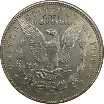 1893 CC Statele Unite ale americii Morgan 1 Un Dolar de cupru si nichel Placat cu Argint Colecție Copia Fisei 