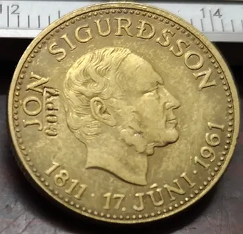 1961 Islanda 500 Kronur Jon Sigursson Aur Copia Fisei 