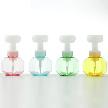 20201 Nouă Sticlă De Săpun Forma De Floare Cu Spumă De Săpun Dispenser Pentru Case Inteligente Plastic Clar Sticla De Gel De Dus Pompa De Spumă De Sticlă