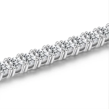 Anu Creat Moissanite Diamond 18K Placat cu Aur Farmecul Brățară de Nunta Pentru Femei Bijuterii Fine 