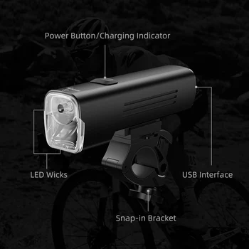 SUPERFIRE BL12 Dublu Lampa de 10W*2 Biciclete Față de Lumină Set USB Reîncărcabilă 4800mAh Faruri LED Biciclete Lampa de Ciclism Pentru Biciclete