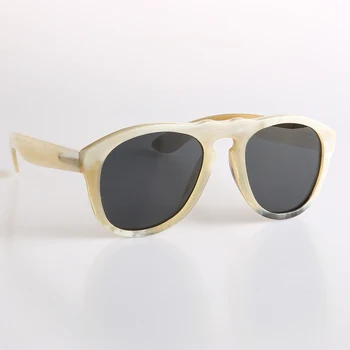 Pilot stil ovală, ochi de pisica culoare horn cadru polarizat ochelari de soare pentru femei ochelari de vedere optic ochelari 