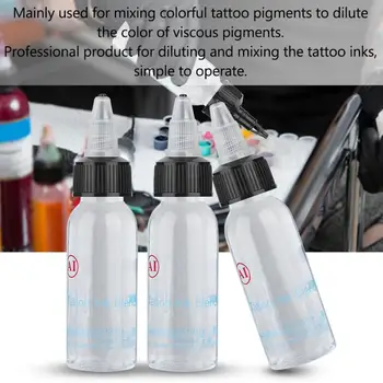 3Pcs 30ml/Flacon Tatuaj Pigment Blender Instrumente 21.5 * 15 * 2.8 cm Tatuaj Cerneală Solvent Culoare Diluare Consumabilele de Tatuaj Permanent 