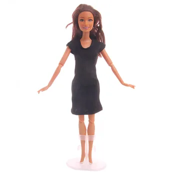 Barbie Papusa Rochie De Seara Neagra Petrecere De Moda, Potrivite Pentru Cocktail De Zi Cu Zi De Îmbrăcăminte Casual, Accesorii Barbie Haine 