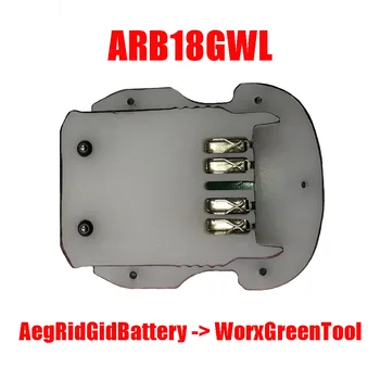 L1830R Adaptor ARB18GWL Converter Utilizare AEG RIDGID 18V Li-ion pe Worx Verde 20V Picior Mare Litiu Instrument de Putere 