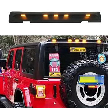 Masina din Spate Nisip Adăpost Suport Cu Lumina LED-uri se Potrivesc Pentru Wrangler JL 2018-2021 ABS Negru Mat Off-road 4X4 Piese Auto 
