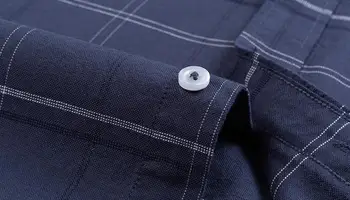 Bumbac Oxford Longsleeve Shirt pentru Bărbați butoane Camasa Carouri cu Dungi, buzunar Barbati Tricouri 8XL Mari Dimensiuni Streetwear camisas 