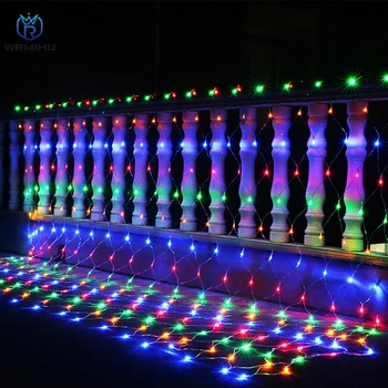 AC220V Culoare Lumina LED Plasă de Pescuit Șir de Lumină în aer liber de Crăciun sau de Nunta de Decorare Gypsophila Impermeabil Lumini Decorative 