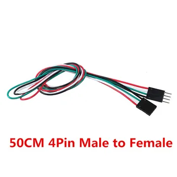 10buc/lot 50cm 4pin Breadboard Cablurile de legătură de sex Feminin la Masculin Masculin Masculin Femla să Femla 2.54 mm DuPont Cablu de Linie 