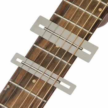 2 buc Oțel Inoxidabil Chitara Fret Șlefuire Piatră Protector Paznici Argintiu Fretboard Repararea Instrument Chitara Bass Piese & Accesorii 