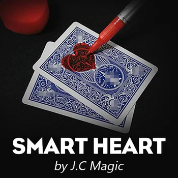 Smart Inima de J. C Magie Trucuri Magice Inima Dispar Schimbarea Cartelei Magia Magician Până Aproape de Strada Iluzii, Trucuri de Poker Distractiv 