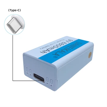Original, 9V de Mare Capacitate Li-ion Baterie Reîncărcabilă Micro USB, Baterie Litiu 9V pentru Microfon de Jucărie USB Cablu de Încărcare