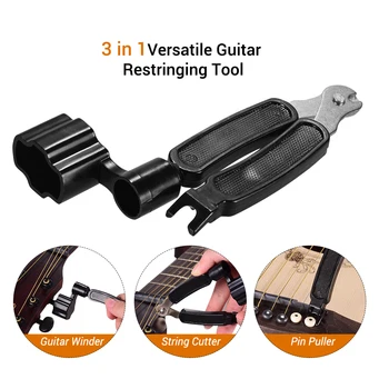 3 în 1 de Versatil Guitar String Winder Cutter Pin Extractor pentru Siruri de caractere de Schimbare și de Întreținere Instrument Instrument Muzical Accesorii 