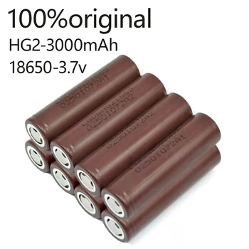 .Original .recargabie.bateria.18650.3000 mAh.3.7 v. HG2.bateria de litio.18650.3000 mAh.bateria.de.computadora, dispositivos 