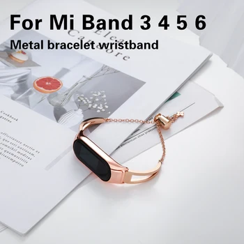 ZHIX Metal Inoxidabil tendință de moda Femeie curea de ceas Pentru Xiaomi ceas 6 5 ceas de mână Brățară bandă pentru Mi Band 3 4 Wriststrap