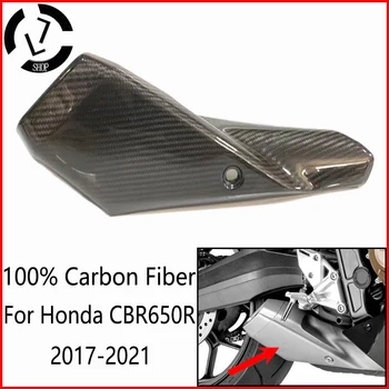 Piese de motociclete De din Fibra de Carbon Carenaj Evacuare Coajă de Protecție se Potrivesc Pentru Honda CBR650R CB650R 2017 2018 2019 2020 2021 