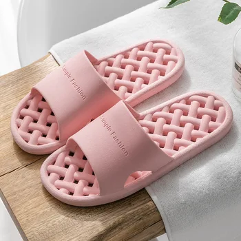 Vara Femeile Acasă șlapi Bărbați Non-Alunecare de Baie Moale Doamnelor Interior Anti-Alunecare Papuci de casă Etaj Slide-uri Deodorant Tăcut Pantofi