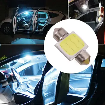 1/2 buc 31mm Ghirlandă LED-uri Lumina de Citit 12SMD COB Alb Becuri Auto Locuințe Acoperiș Lampa Auto plafoniera Auto Interior, Lumina Citire 