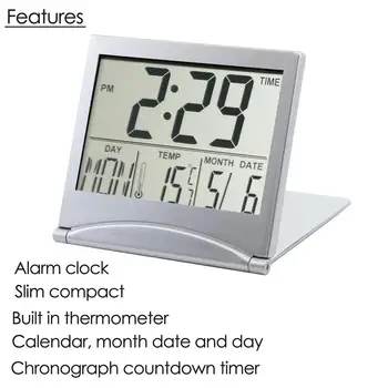 Noul Digital de Baie Ceasuri Simplu LCD Ceas cu Alarma Electronic Timer Alarma rezistent la apa Q3M5 Agățat Temperatura Wat Ceas Bat S7X9