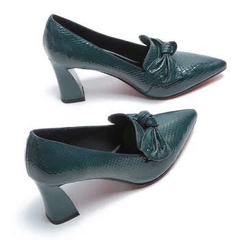 2021 noi femei pantofi de moda pu tocuri inalte de culoare de lumină clasic doamnelor mocasini versatil doamne de birou petrecere de bază pantofi pentru femei 