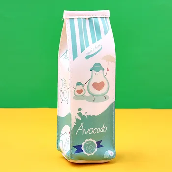 1 Buc Avocado Serie Portabil Creion Sac Cutie Lapte De Papetărie Depozitare Organizator Geantă Școală De Aprovizionare Elev Premiul 