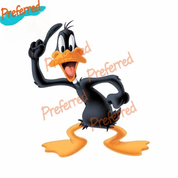 Amuzant pentru Daffy Duck Desene animate Decal de Curse Motocross Laptop Casca Portbagaj Perete de Vinil Autocolant Auto Mor de Tăiere Impermeabil din PVC
