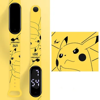 Pokemon Pikachu Ceas Electronic de Desene animate Anime Digital Bratara Sport Impermeabil Ceas Băieți și Fete Student Simplu Ceas Cadou 