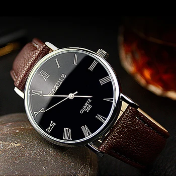 Top Nou Brand pentru Bărbați Ceas de Lux Albastru de Sticlă YAZOLE Ceas de Moda Ceasuri Barbati Ceas Saat Relogio Masculino Wristwtach Saati 
