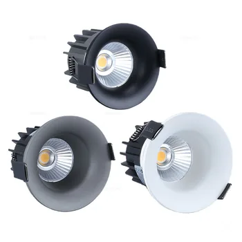 QIUBOSS Încorporate LED Downligths Estompat AC220V/110V Led Anti-glare Reflectoarelor 7W 15W Tavan Lampa Iluminat Cob Lumina pentru Dormitor 
