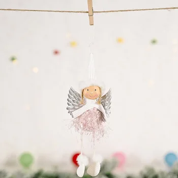 Navidad 2020 Crăciun Înger Fată Păpuși de Crăciun Ornament pentru Pomul de Noel Decor pentru Acasă Masa de Anul Nou 2021 Cadouri pentru Copii Elf Raft 