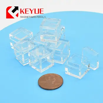 10buc Acrilice Cazuri pentru Element Cuburi Formă Clară Cutii de Colectare caz de Depozitare de Dimensiuni Mici 14mm pentru 10mm Element Cuburi 