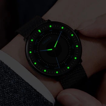 Reloj 2021 Moda Sport Cuarț Ceas pentru Bărbați Ceas Brand de Top Afaceri de Lux Ceas Barbati Creative Luminos Aliaj Plasă Bandwatch 