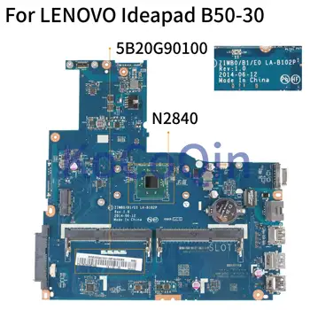 KoCoQin Laptop placa de baza Pentru LENOVO Ideapad B50-30 Core n2830 procesor N2840 Placa de baza 5B20G90100 ZIWB0/B1/E0 LA-B102P REV:1.0 testat 