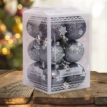 12pcs 4cm de Crăciun Decorativ Mingea Festival Ușor de Agățat Bile Incasabilă Copac Pandantiv Bile Ornamente Noi Anul 2021