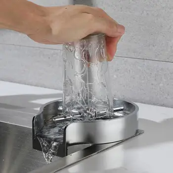 Cupa mașină de spălat de Înaltă presiune mâinile libere din oțel Inoxidabil, sticlă de Sticlă curat clatiri accesorii de Bucatarie Usor de folosit 