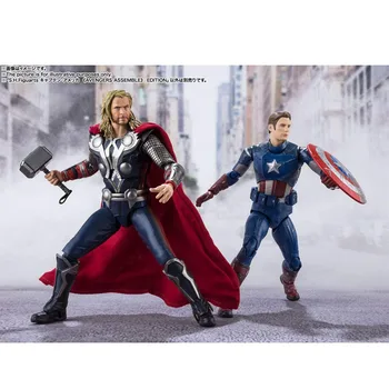 Bandai Spiritele S. h. Figuarts Tamashii Nations Captain America 6-Inch Acțiune Figura Avengers Assemble Colectie De Jucărie 